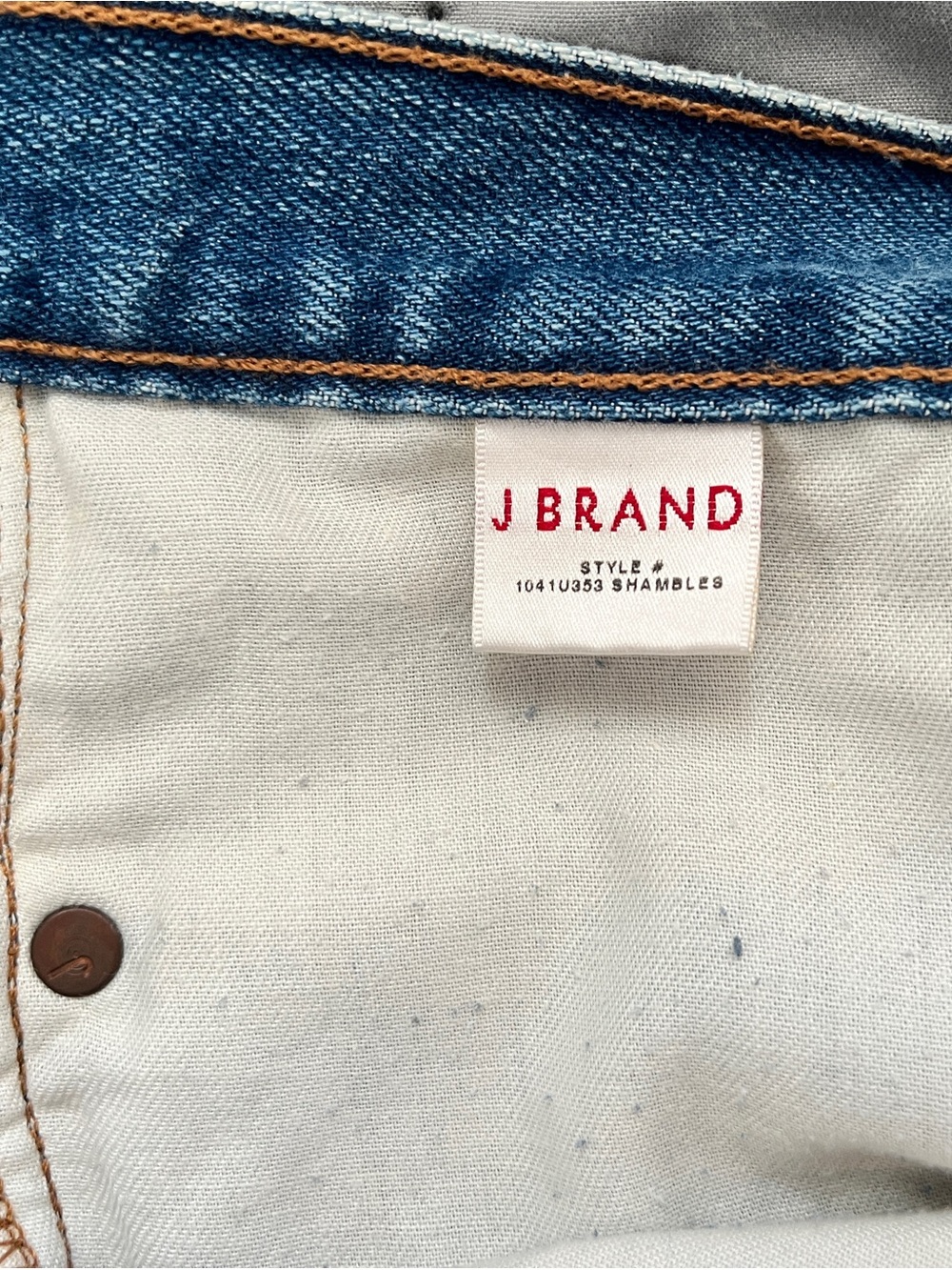J Brand Shambles Low Rise Cuffed Denim Shorts Size 28 Style 1041U353 Cut 3176 - Picture 5 of 8